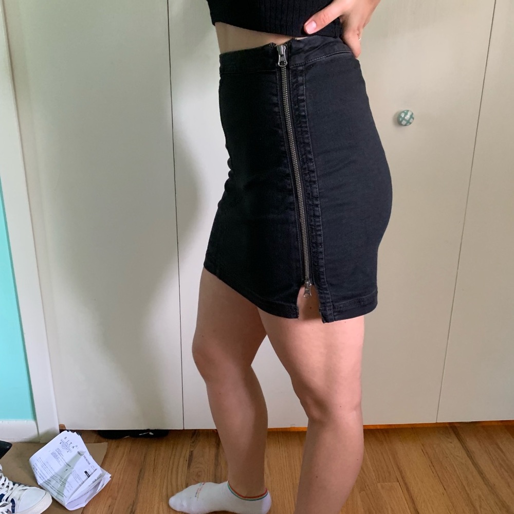 Modern Femme Denim Skirt black sz 6